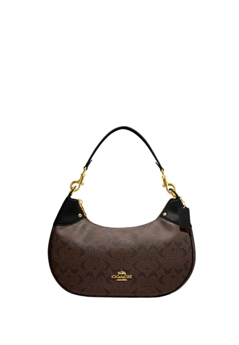 Mara Hobo In Signature Canvas Brown Black