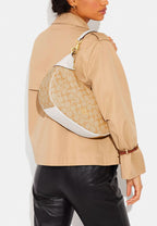 Mara Hobo In Signature Canvas Light Khaki Chalk