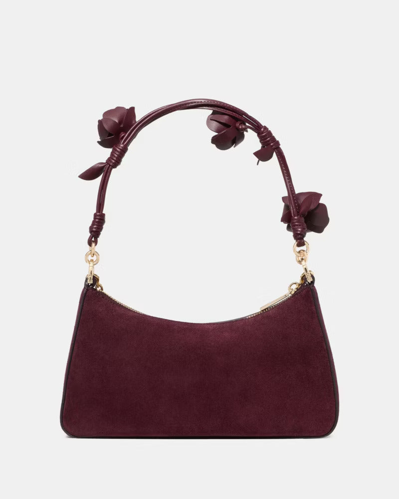 Margot Floral Handle Shoulder Bag Grenache