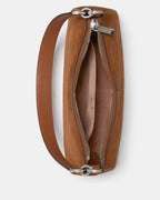 Margot Suede Convertible Shoulder Bag Warm Gingerbread