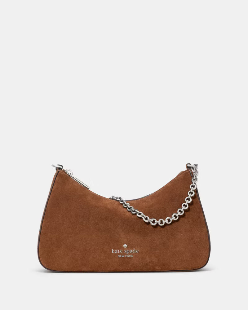Margot Suede Medium Convertible Crossbody Warm Gingerbread