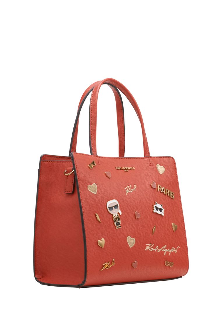Maybelle Duo Top Handle Satchel Burnt Orange