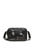 Maybelle Pins Camera Crossbody Black