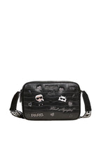Maybelle Pins Camera Crossbody Black