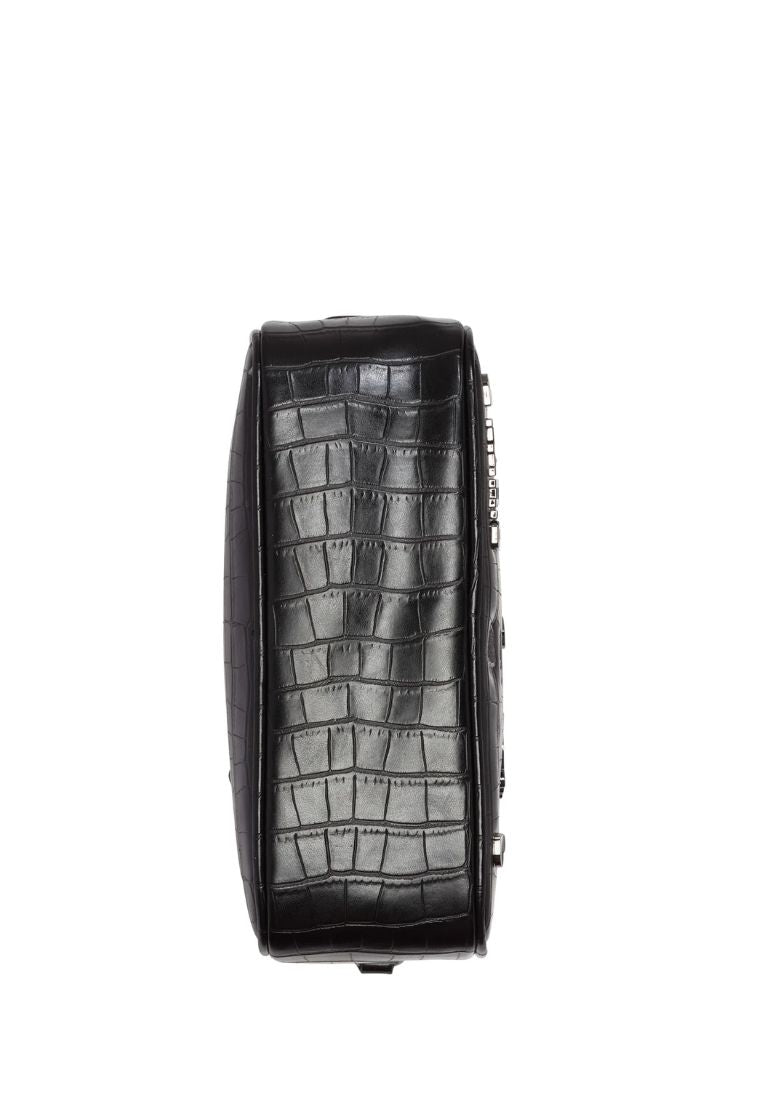 Maybelle Pins Camera Crossbody Black