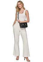 Maybelle Pins Camera Crossbody Black