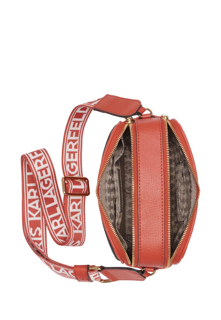 Maybelle Pins Camera Crossbody Burnt Orange
