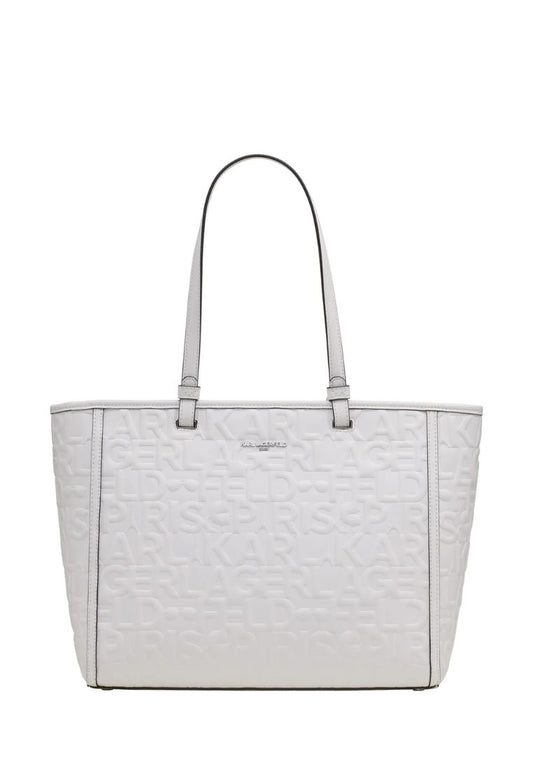 Maybelle Tote Winter White Silver
