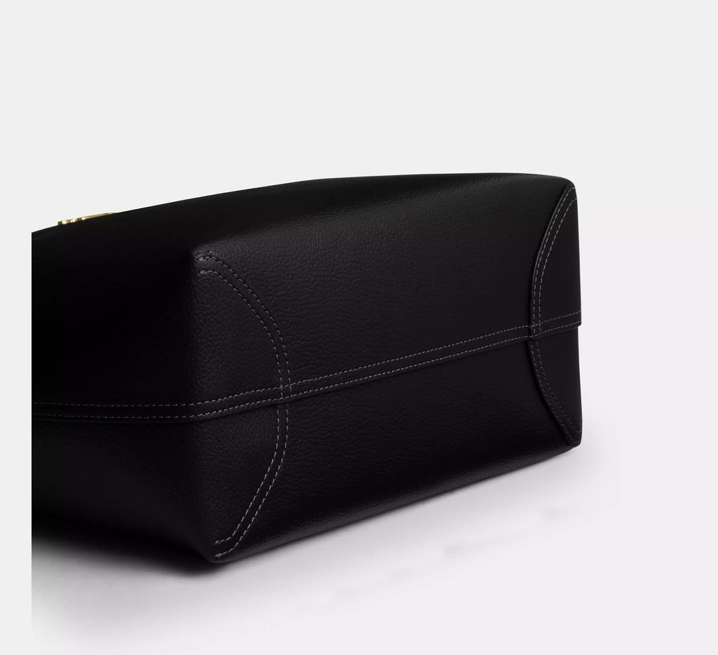 Medium City Tote Bag Gold Black
