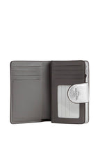 Medium Corner Zip Wallet With Puffy Diamond Quilting Metallic Silver