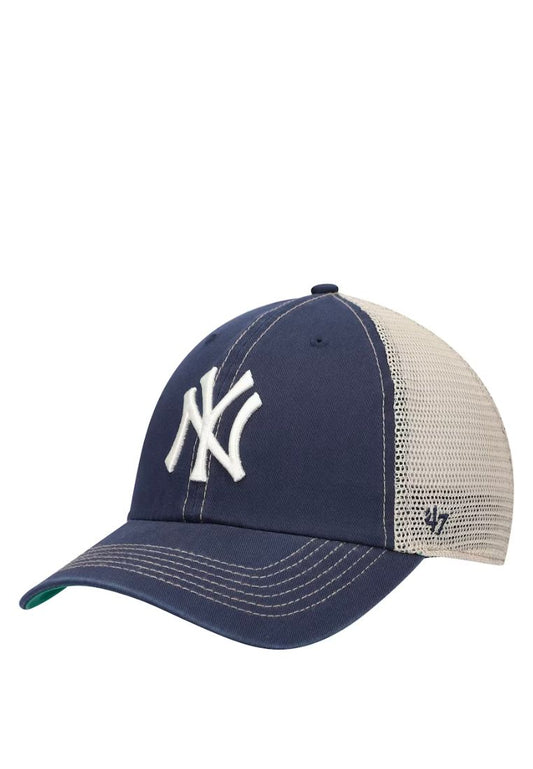 NY YANKEES '47 Navy Trawler Clean Up Trucker Snapback Hat