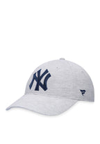 NY YANKEES Fanatics Branded Heather Gray Logo Adjustable Hat