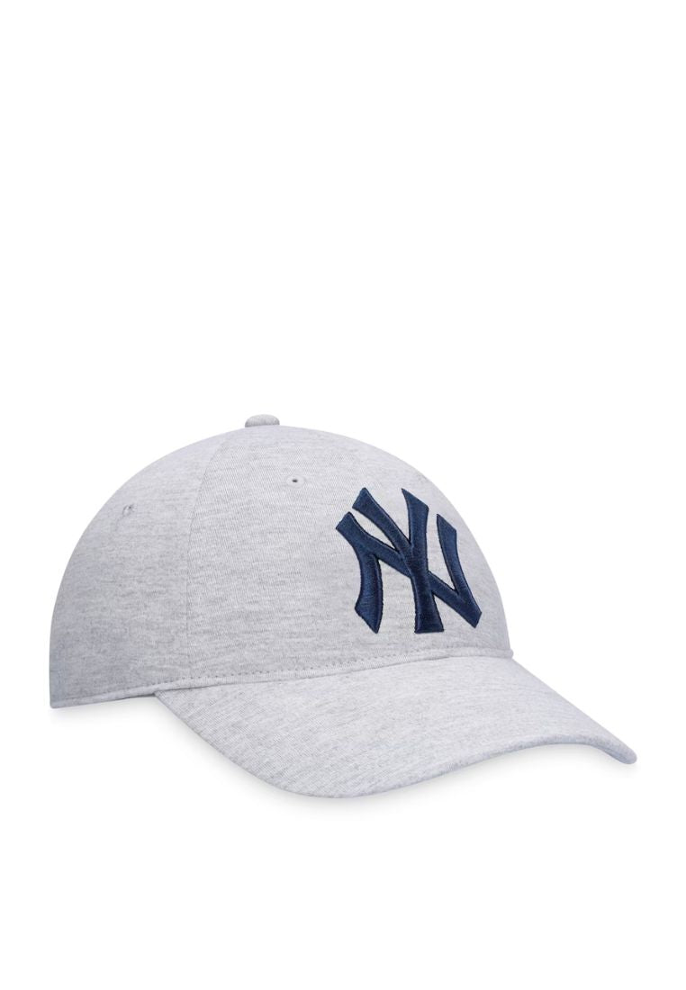 NY YANKEES Fanatics Branded Heather Gray Logo Adjustable Hat