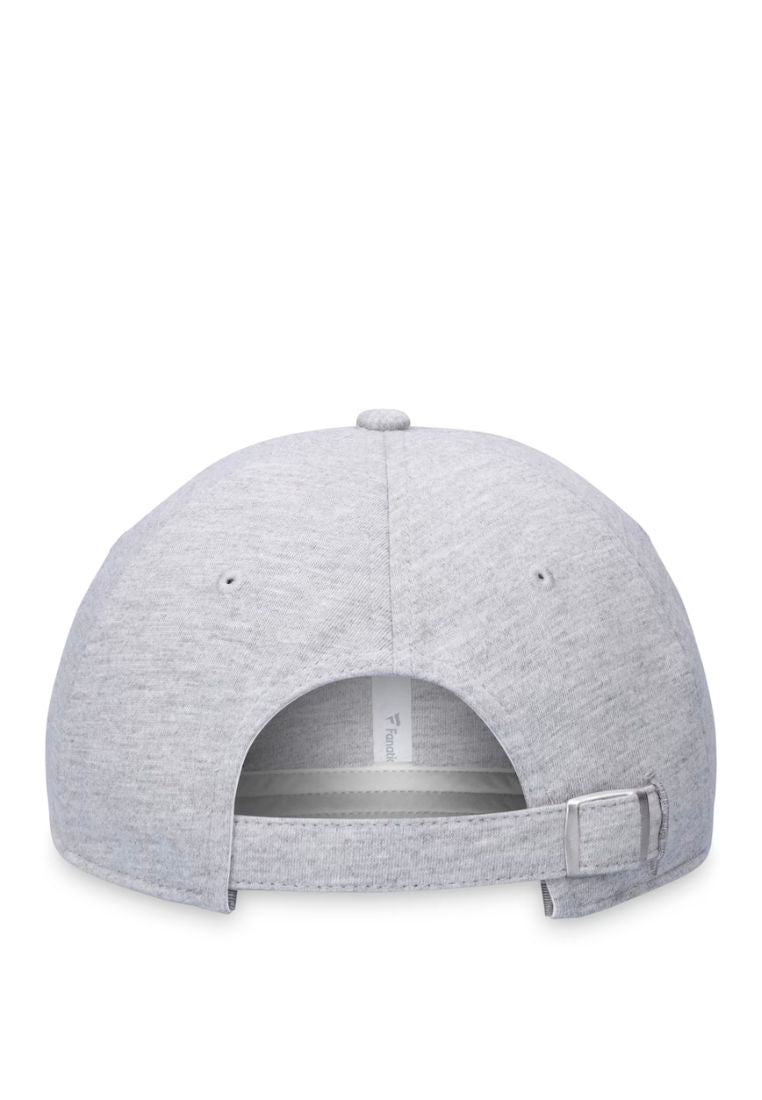 NY YANKEES Fanatics Branded Heather Gray Logo Adjustable Hat