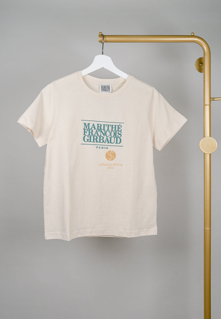 [DEFECT SALE 23] W Classic Logo Tee Light Beige-M