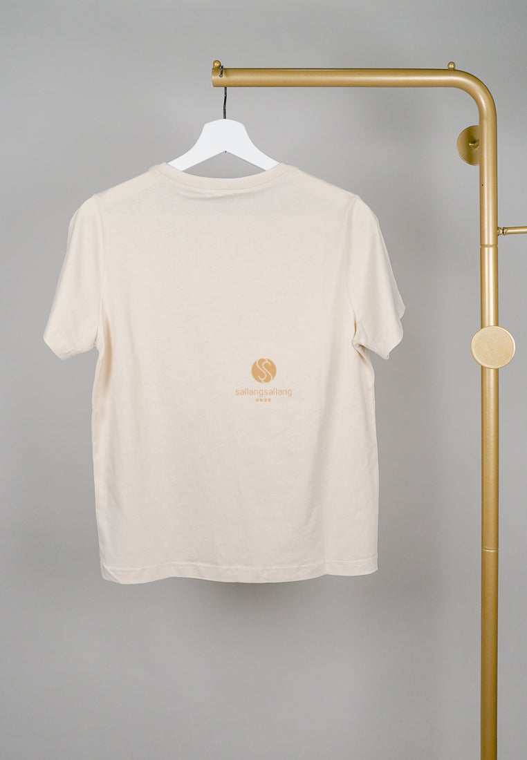 [DEFECT SALE 23] W Classic Logo Tee Light Beige-M