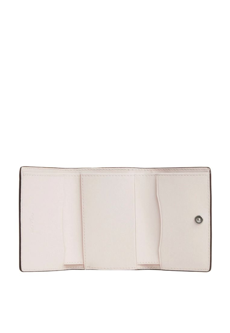 Micro Wallet In Signature Canvas Light Khaki Chalk