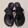 Miller Fringe Sandal Calf Leather Perfect Black