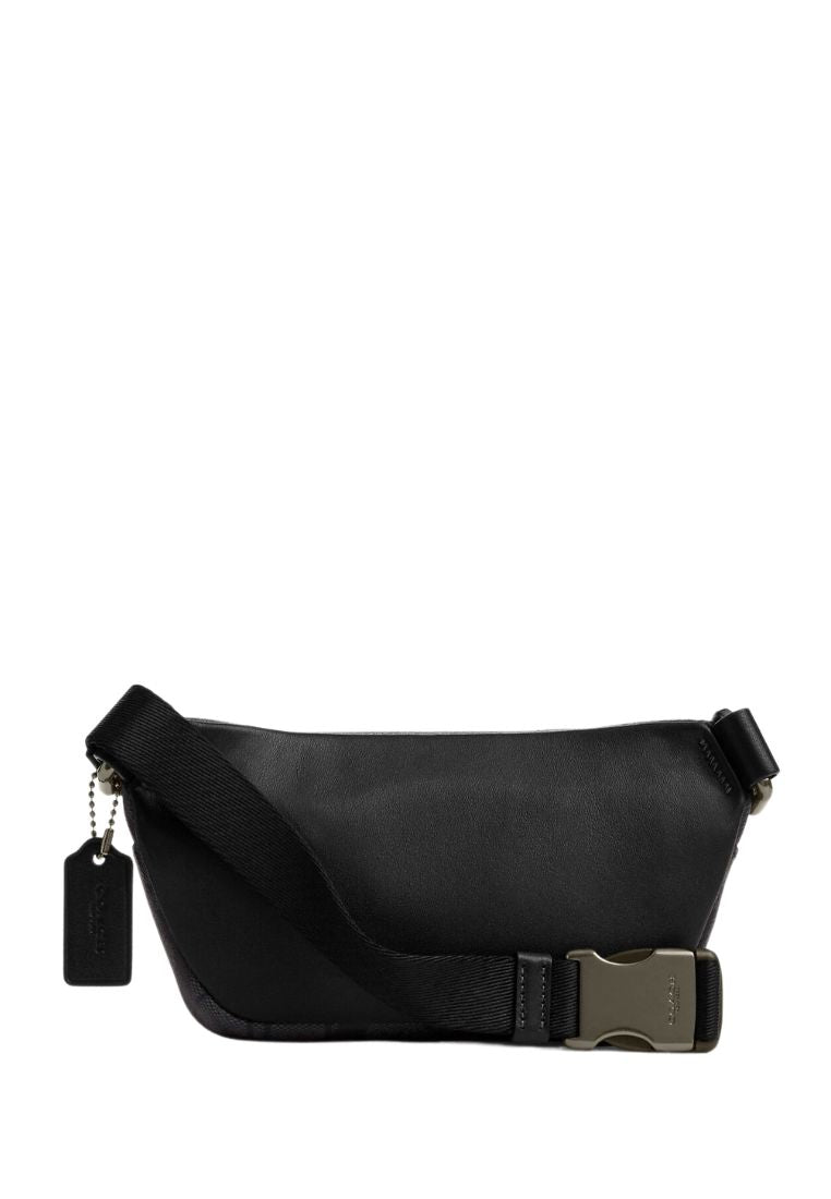 Mini Belt Bag In Signature Canvas Charcoal