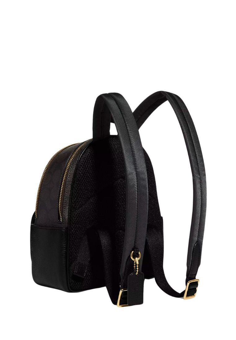 Mini Court Backpack In Signature Canvas Brown Black