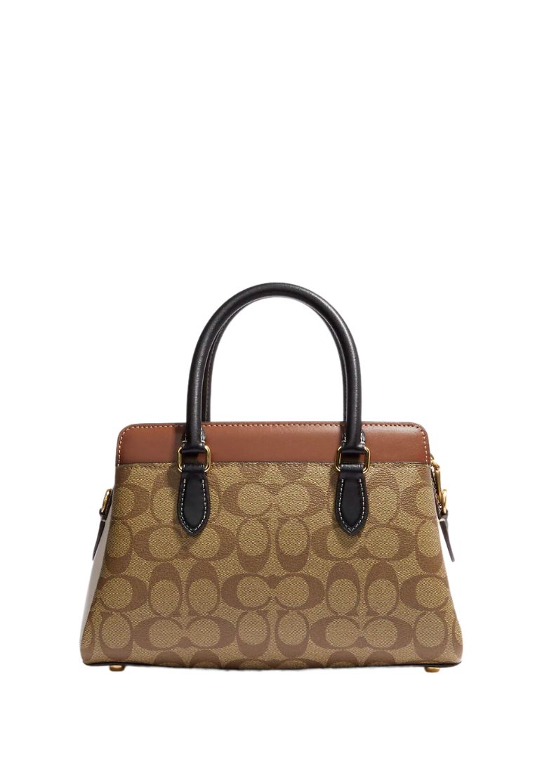 Mini Darcie Carryall In Colorblock Signature Canvas Khaki Multi