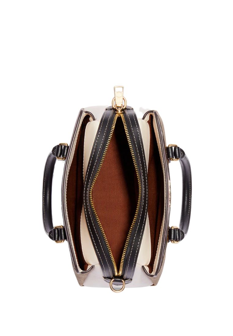 Mini Darcie Carryall In Colorblock Signature Canvas Khaki Multi