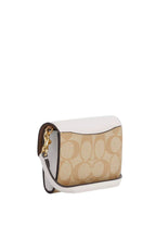 Mini Envelope Wallet With Strap In Signature Canvas Light Khaki Chalk