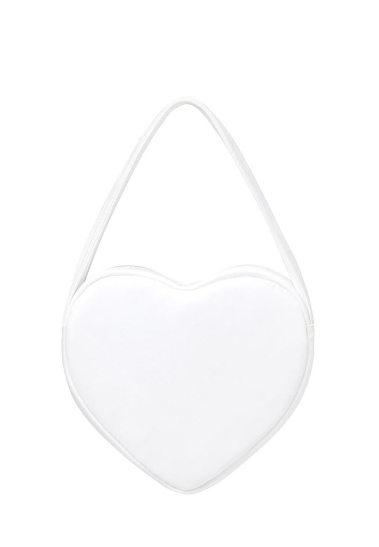 Mini Heart Purin White