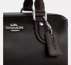 Mini Rowan Crossbody Bag In Loved Leather Silver Black Brown