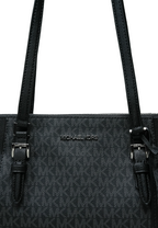 Charlotte Large Top Zip Tote Black