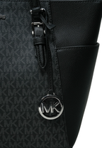 Charlotte Large Top Zip Tote Black