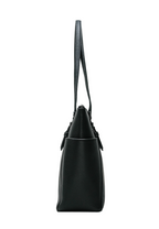 Charlotte Large Top Zip Tote Black