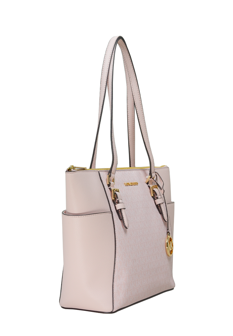 Charlotte Large Top Zip Tote Powder Blush