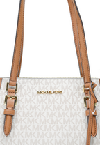 Charlotte Large Top Zip Tote Vanilla