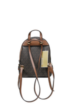 Jaycee Mini Pebbled Leather Backpack Brown