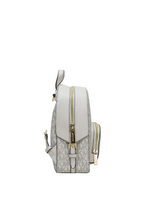 Jaycee Mini Pebbled Leather Backpack Cream Multi