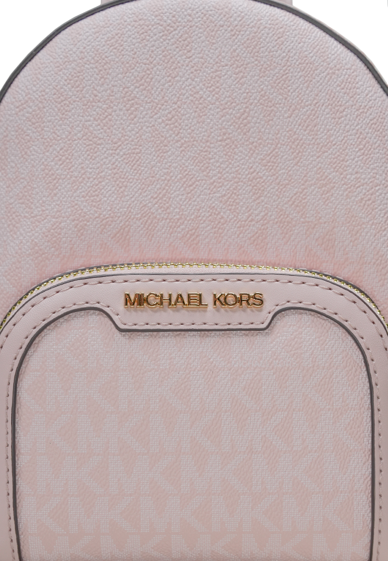 Jaycee Mini Pebbled Leather Backpack Powder Blush