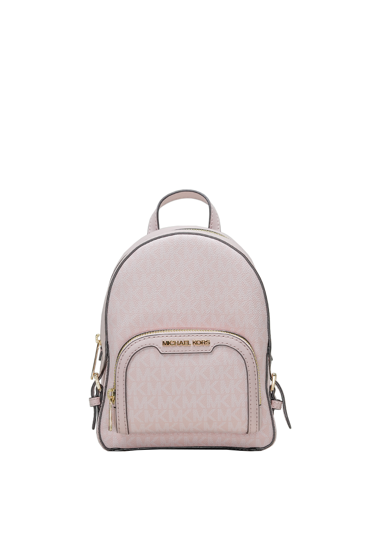 Jaycee Mini Pebbled Leather Backpack Powder Blush
