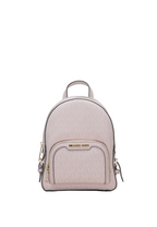 Jaycee Mini Pebbled Leather Backpack Powder Blush