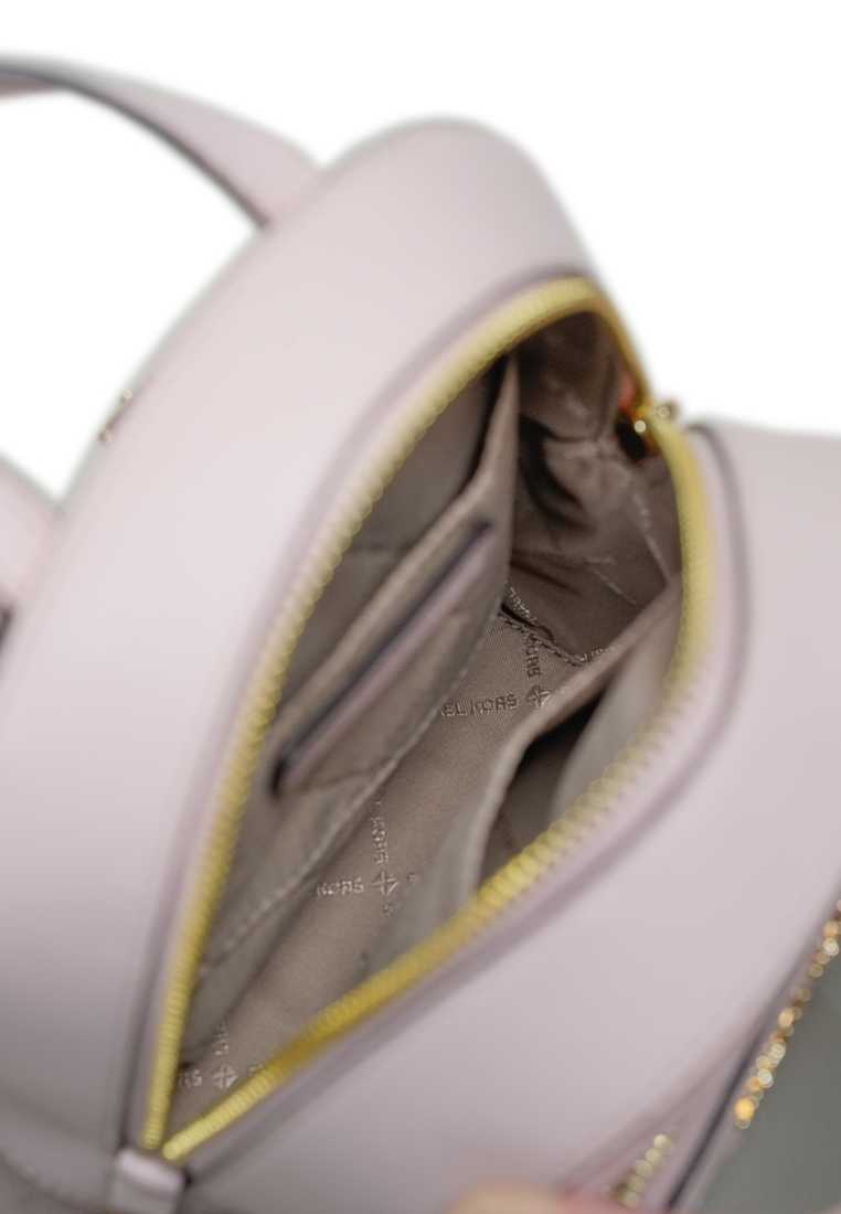 Jaycee Mini Pebbled Leather Backpack Powder Blush