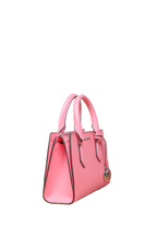 Sheila Small Faux Saffiano Leather Satchel Tea Rose