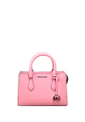 Sheila Small Faux Saffiano Leather Satchel Tea Rose