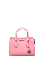 Sheila Small Faux Saffiano Leather Satchel Tea Rose