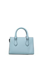 Sheila Small Faux Saffiano Leather Satchel Vista Blue