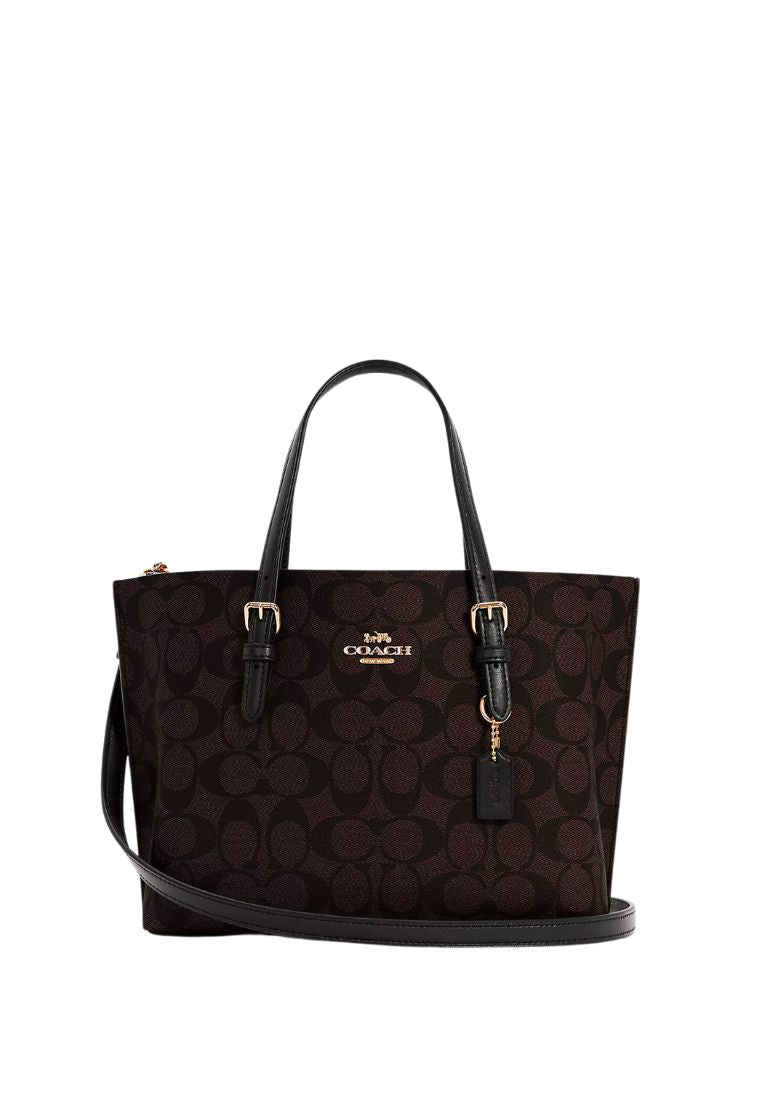 Mollie Tote 25 In Signature Canvas Brown Black