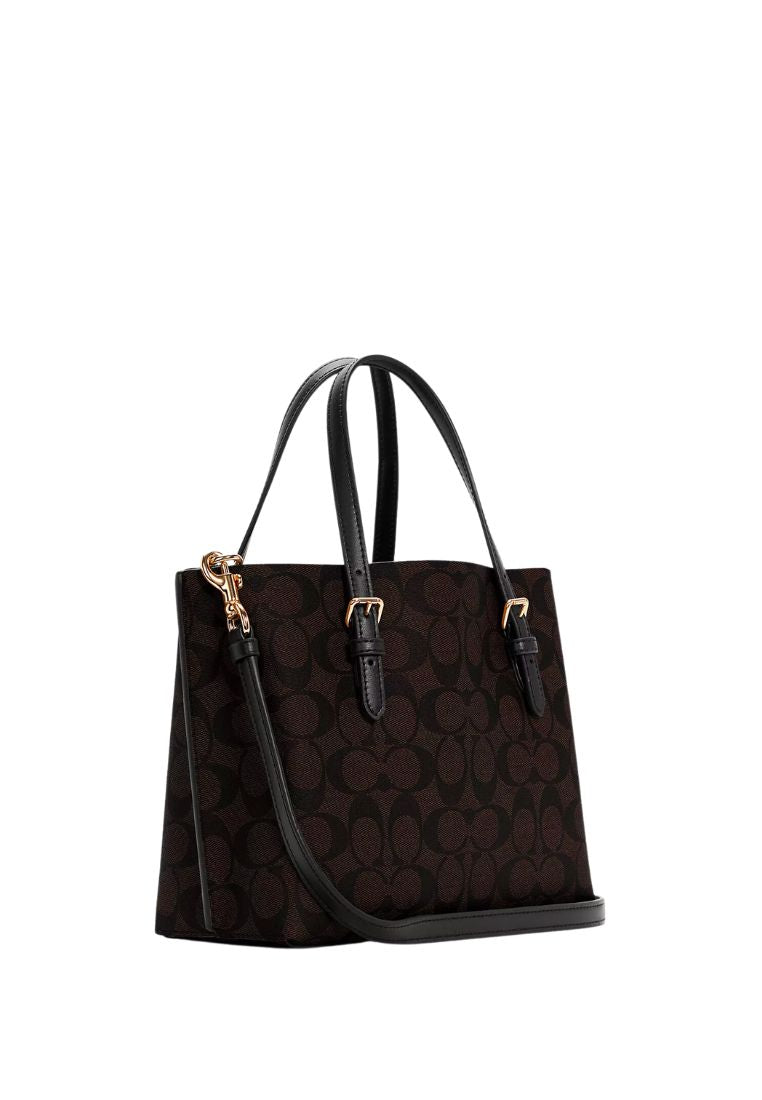 Mollie Tote 25 In Signature Canvas Brown Black