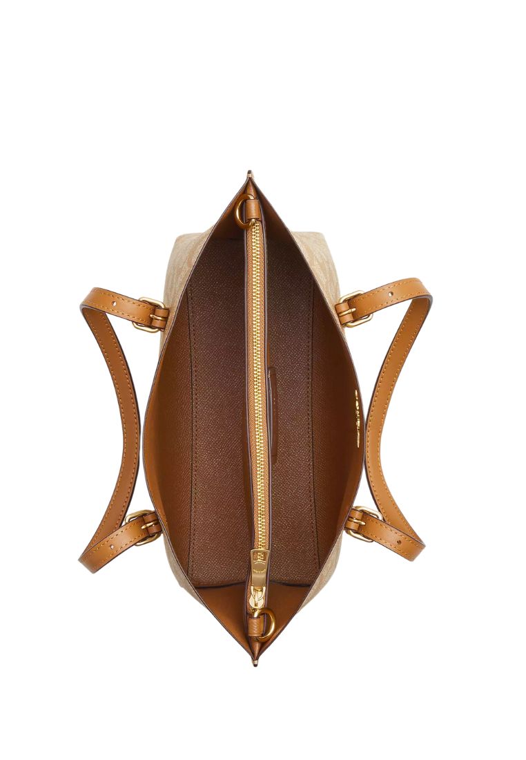 Mollie Tote 25 In Signature Canvas LT Saddle