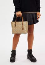 Mollie Tote 25 In Signature Canvas LT Saddle