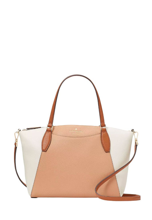 Monica Satchel Light Fawn Multi