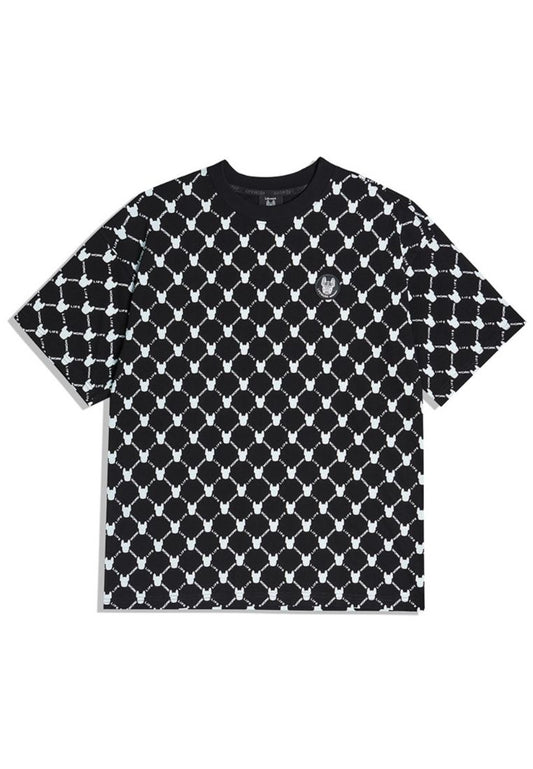 Monogram Pattern T-Shirt Black